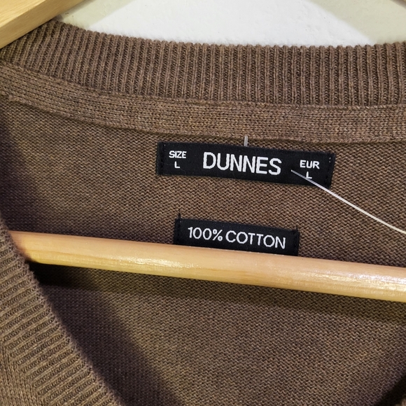 Cotton sweater V neck brown long sleeve new with tags - Picture 4 of 6